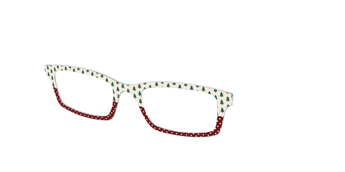 The Evergreen Pin Dot Split - Angle Top Image - Pair Eyewear