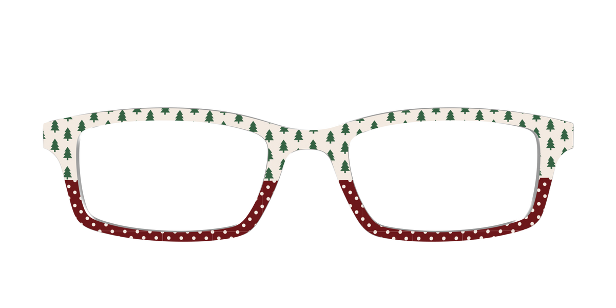 The Evergreen Pin Dot Split - Front Top Image - Pair Eyewear