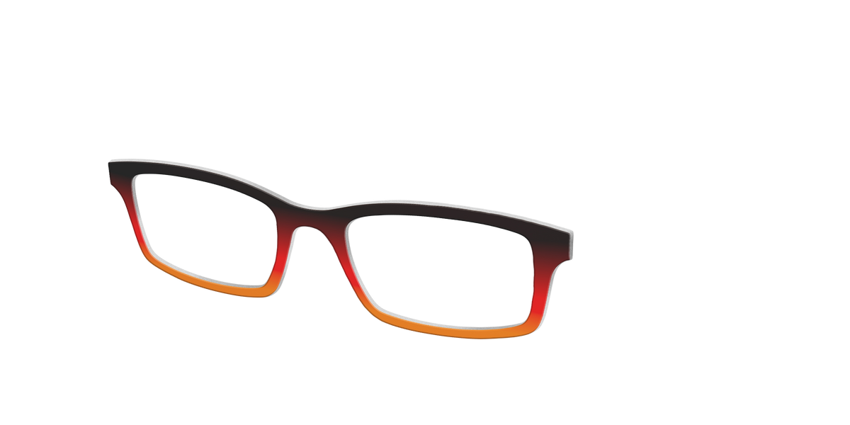 The Espresso to Pumpkin Gradient - Angle Top Image - Pair Eyewear