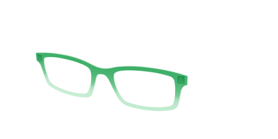The Fern to Mint Gradient Crystal - Angle Top Thumbnail - Pair Eyewear