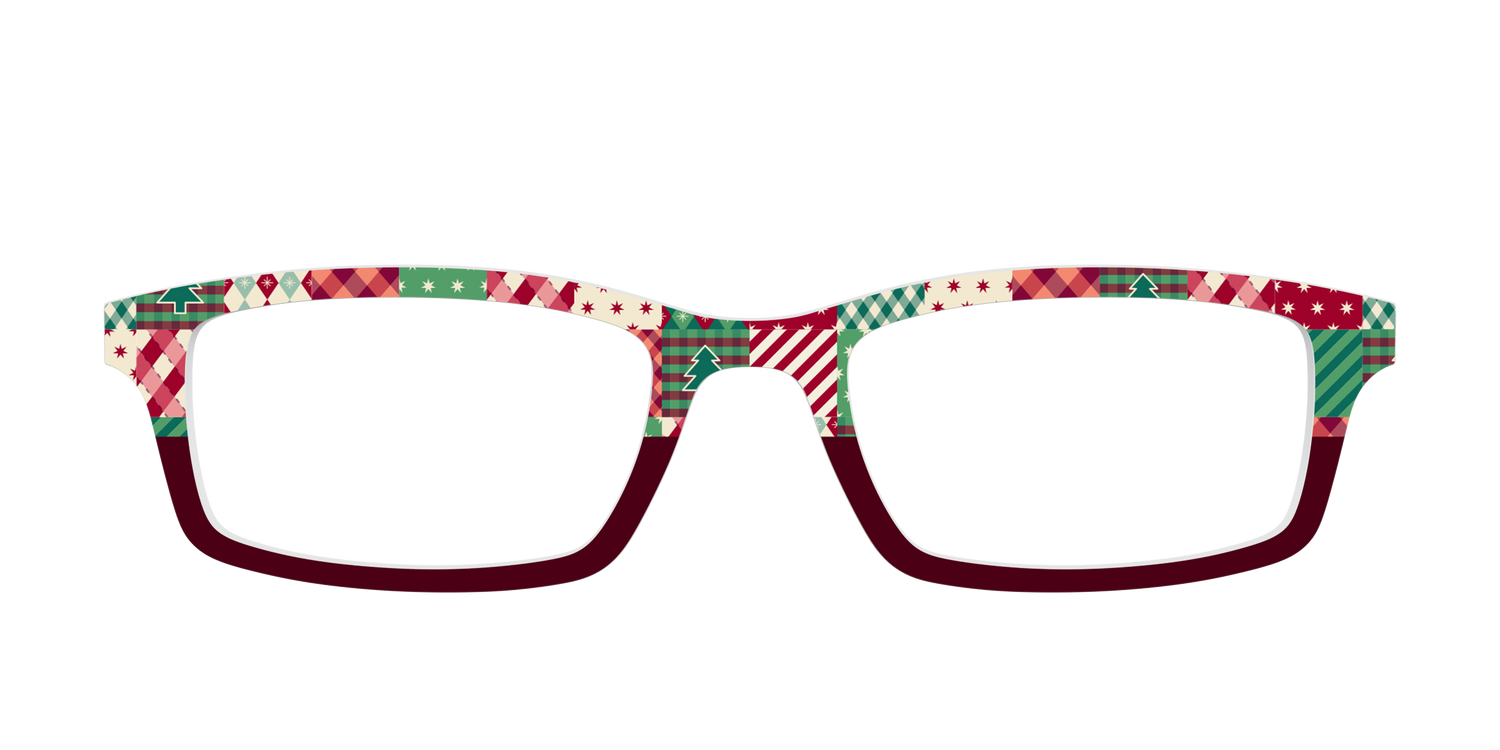The Festive Patchwork Split - Front Top Image - Pair Eyewear