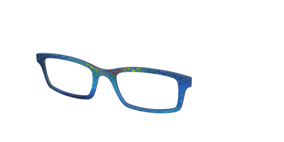 The Gleaming Blue Triangles - Angle Top Thumbnail - Pair Eyewear