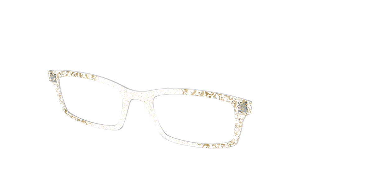 The Golden Flair Glitter Crystal with Gold Foil - Angle Top Image - Pair Eyewear