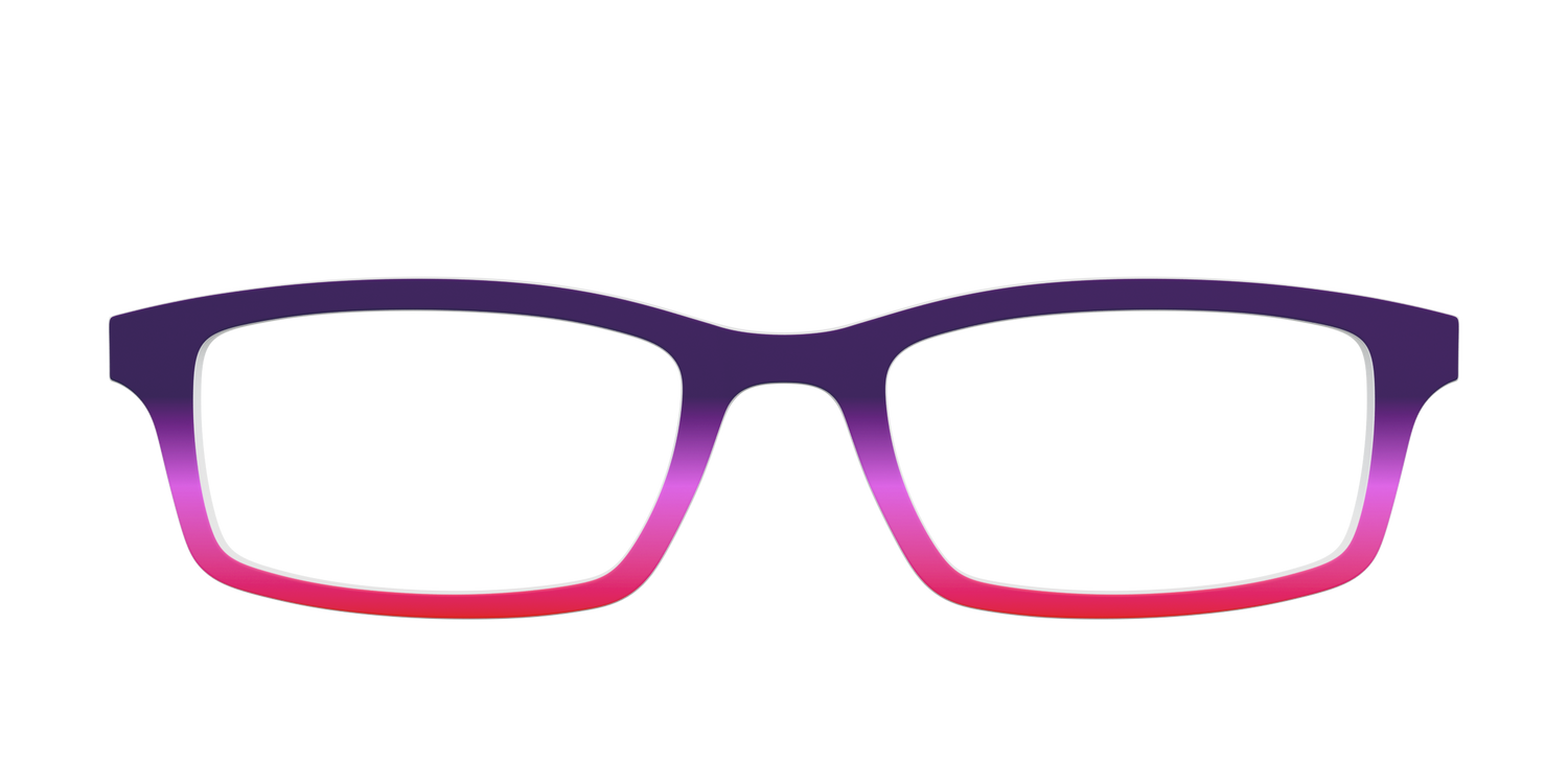 The Grape to Punch Gradient - Front Top Image - Pair Eyewear