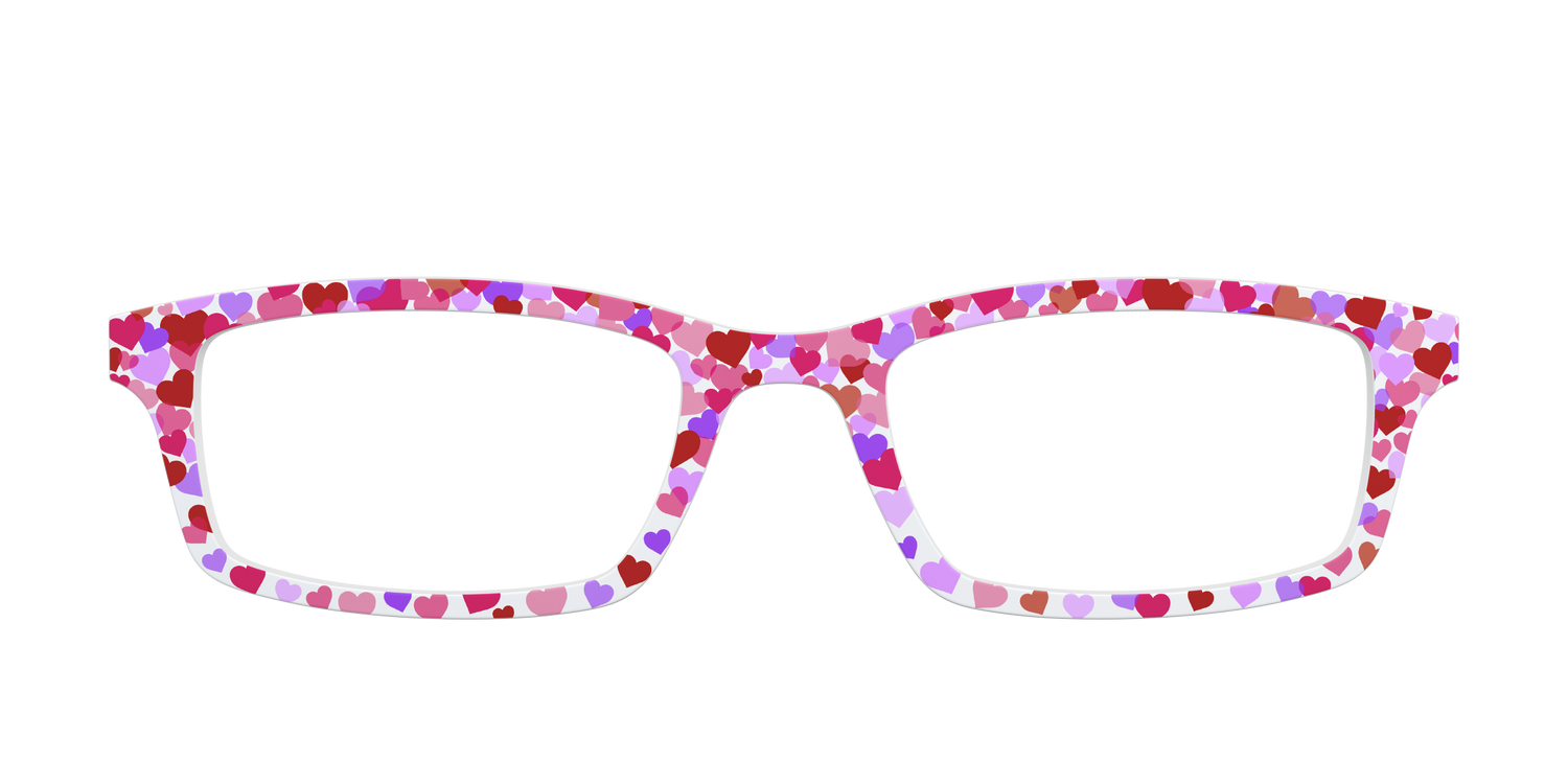 The Heart Confetti - Front Top Image - Pair Eyewear