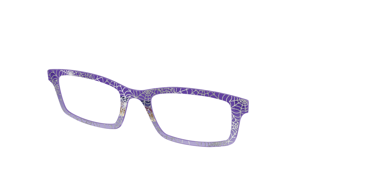 The Holographic Purple Webbed Crystal - Angle Top Image - Pair Eyewear
