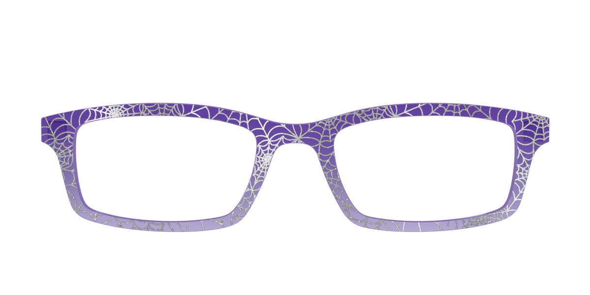 The Holographic Purple Webbed Crystal - Front Top Image - Pair Eyewear