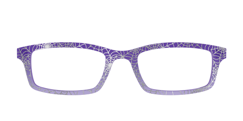 The Holographic Purple Webbed Crystal - Pair Eyewear