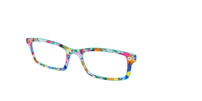 The Imaginative Tortoise with Bubble Glitter - Angle Top Thumbnail - Pair Eyewear