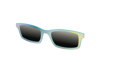 The Polarized Iridescent Sun Top - Angle Top Thumbnail - Pair Eyewear