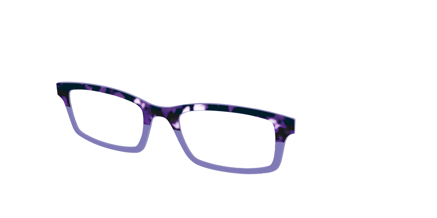 The Iris Tortoise Crystal Split - Angle Top Image - Pair Eyewear