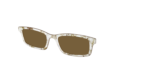 The Polarized Ivory Sand Pearl Shell Sun Top - Secondary Image - Pair Eyewear