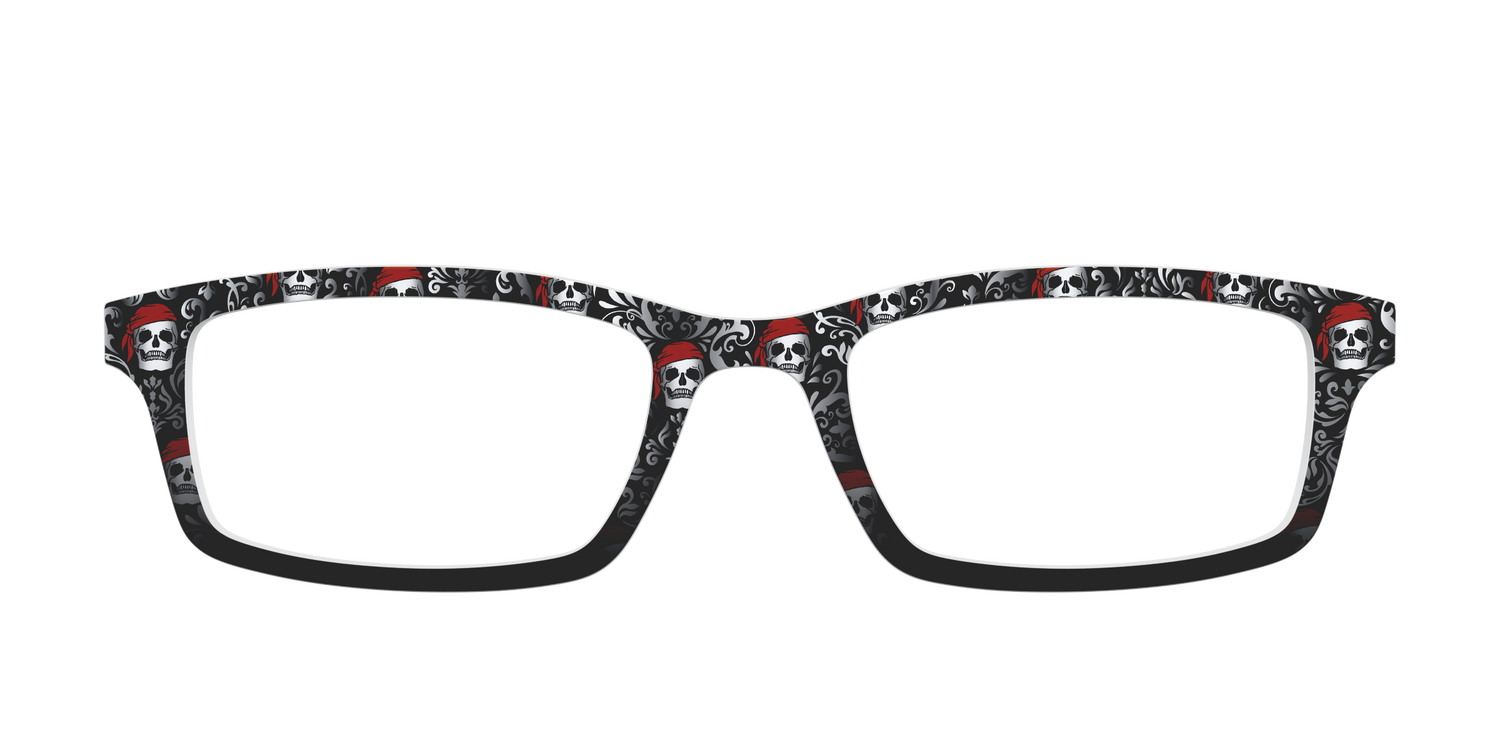 The Jolly Roger Damask - Front Top Image - Pair Eyewear