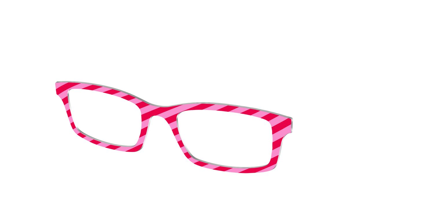 The Love-Struck Stripes - Angle Top Image - Pair Eyewear