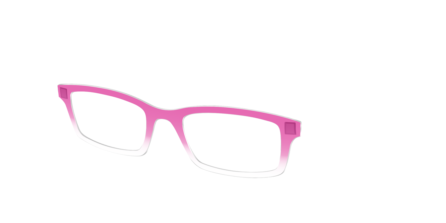 The Magenta Gradient Crystal - Angle Top Image - Pair Eyewear
