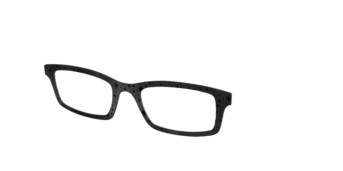 The Matte Black Spell Bursts - Angle Top Image - Pair Eyewear