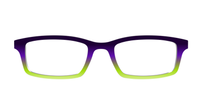 The Midnight to Electric Lime Gradient - Front Top Thumbnail - Pair Eyewear