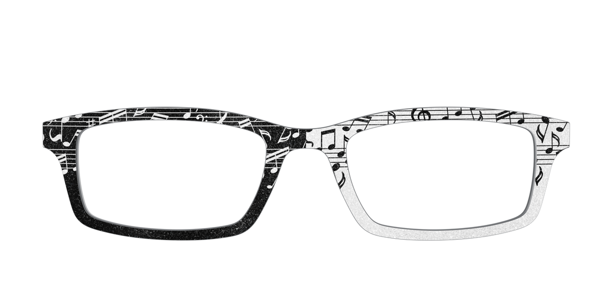The Musical Shimmer Split - Front Top Image - Pair Eyewear