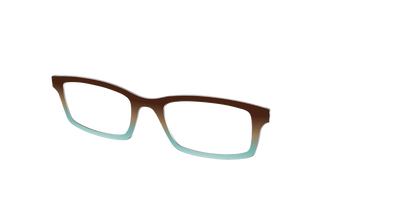 The Oak to Eggshell Gradient - Angle Top Thumbnail - Pair Eyewear