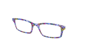 The Pansy Stained Glass - Angle Top Thumbnail - Pair Eyewear
