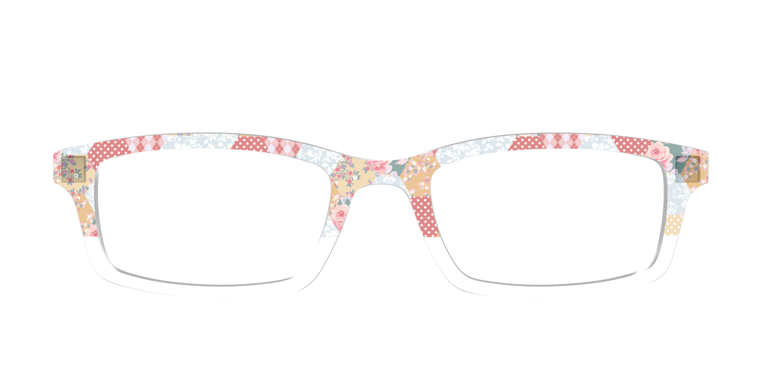 The Patchwork Hexagon Crystal Split - Front Top Image - Pair Eyewear
