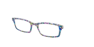 The Peacock Stained Glass - Angle Top Thumbnail - Pair Eyewear