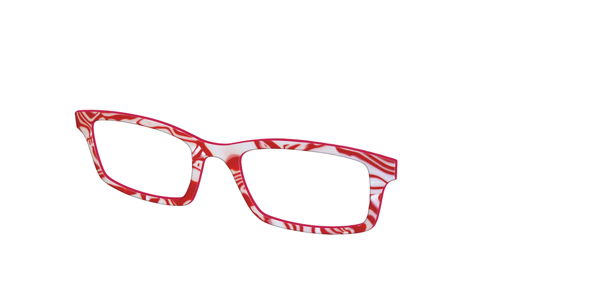 The Peppermint Swirl - Angle Top Image - Pair Eyewear