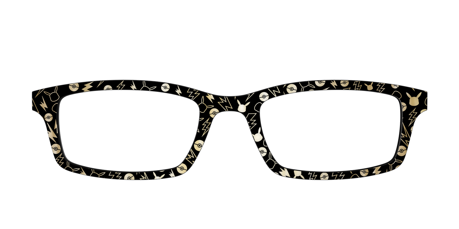 The Pikachu with Gold Foil - Front Top Image - Pair Eyewear