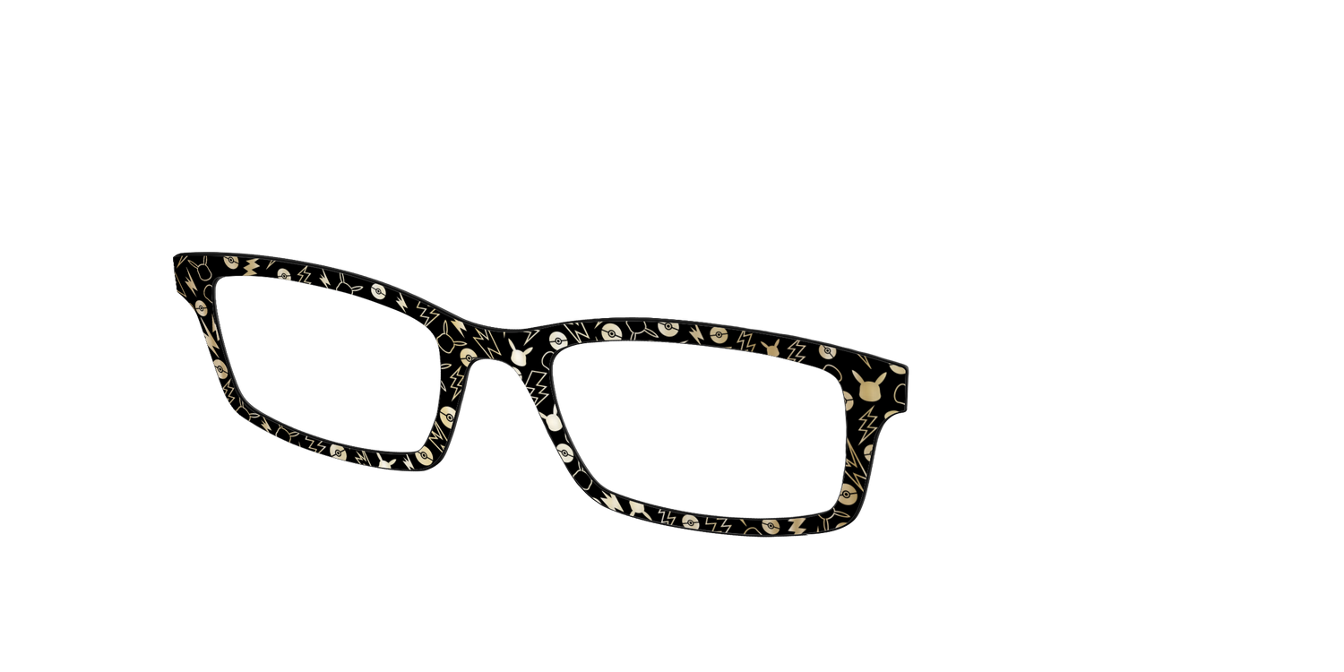The Pikachu with Gold Foil - Angle Top Image - Pair Eyewear