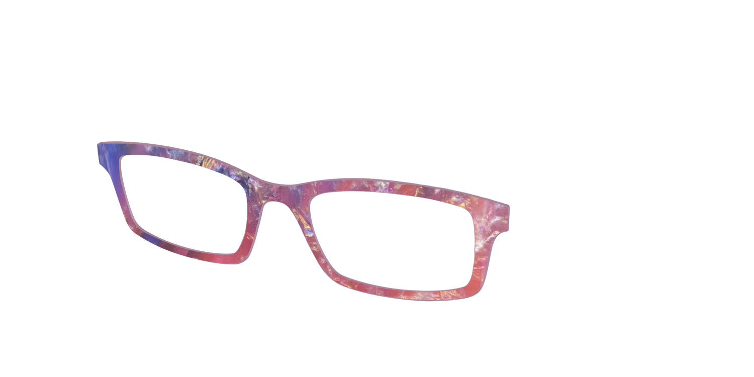 The Pink Nebulous Pearl - Angle Top Image - Pair Eyewear