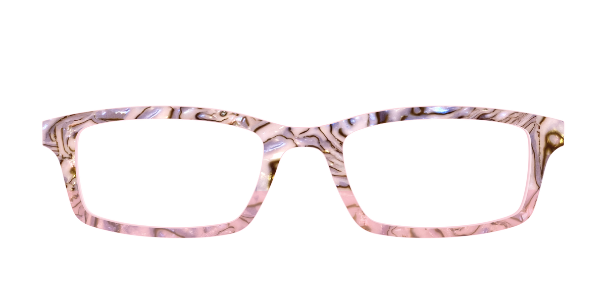 The Pink Conch Shell Pearl Crystal Split - Front Top Image - Pair Eyewear