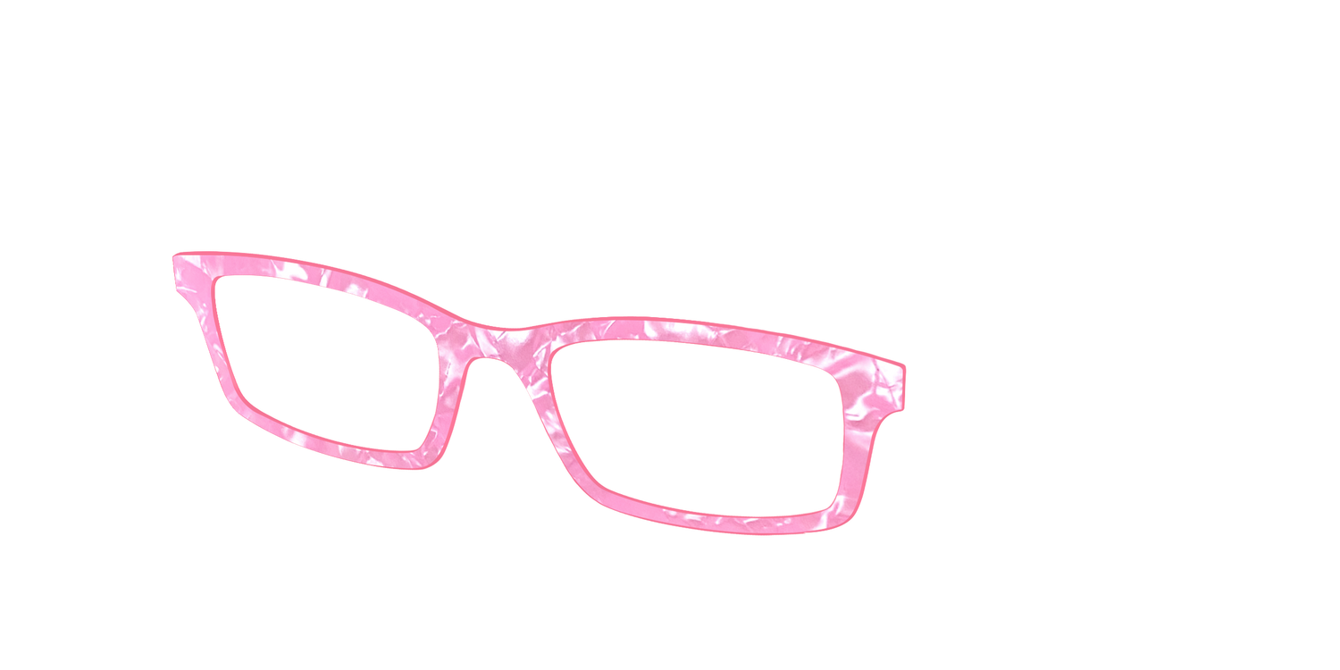 The Pink Tourmaline Pearl Marble - Angle Top Image - Pair Eyewear