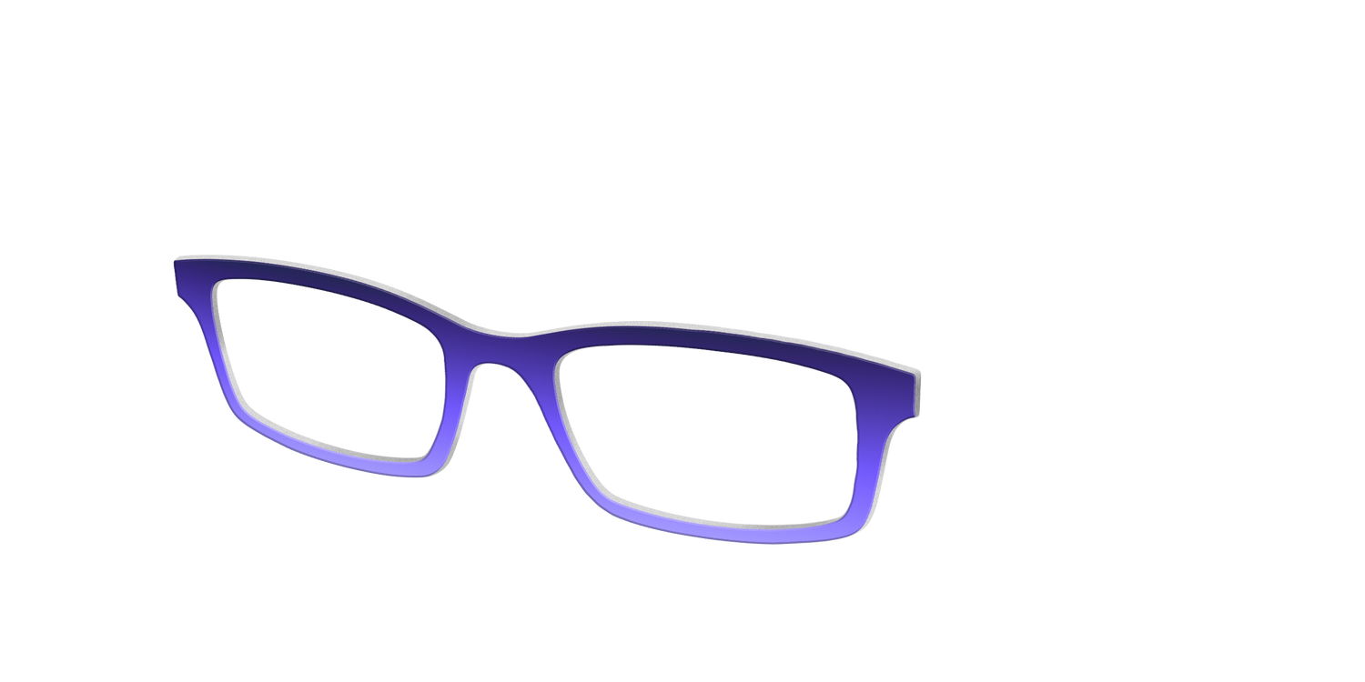 The Plum to Wisteria Gradient - Angle Top Image - Pair Eyewear