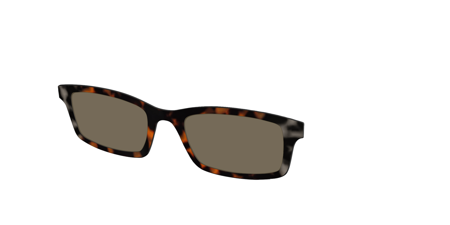 The Polarized Gray & Amber Tortoise Sun Top - Angle Top Image - Pair Eyewear