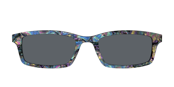 The Addison - Teal Pearlized Gradient Acetate Silver Metal
