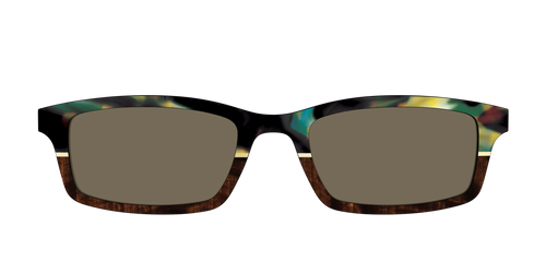 The Polarized Mirage Split with Gold Foil Sun Top - Pair Eyewear