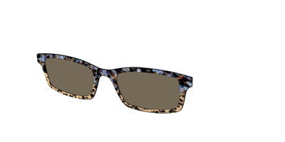 The Polarized Oasis Tortoise Split Sun Top - Angle Top Thumbnail - Pair Eyewear