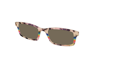 The Polarized Prism Split Tortoise Sun Top - Angle Top Thumbnail - Pair Eyewear