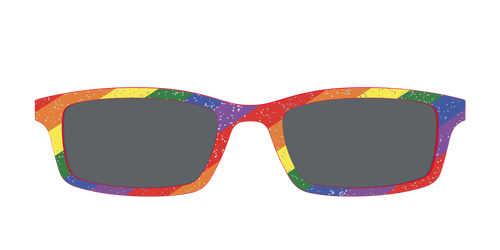 The Polarized Traditional Pride Flag Glitter Sun Top - Pair Eyewear