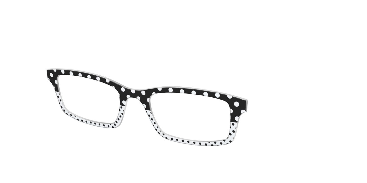 The Polka Dot Print Mix - Angle Top Image - Pair Eyewear
