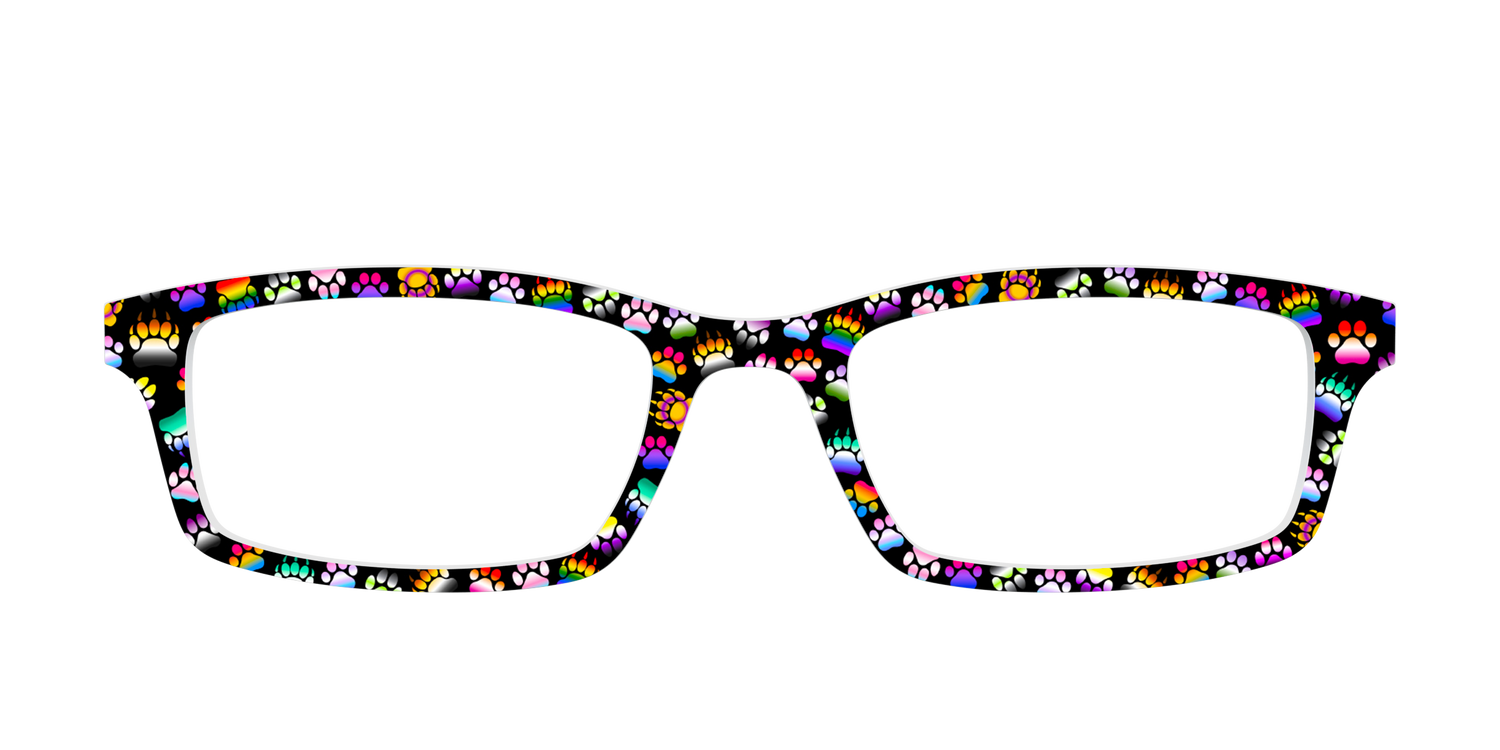 The Pride Paw Prints - Front Top Image - Pair Eyewear