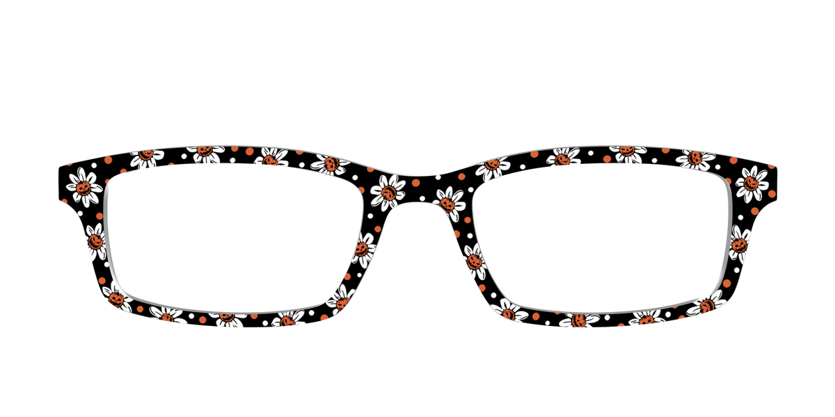 The Pumpkin Daisy Dot - Front Top Image - Pair Eyewear