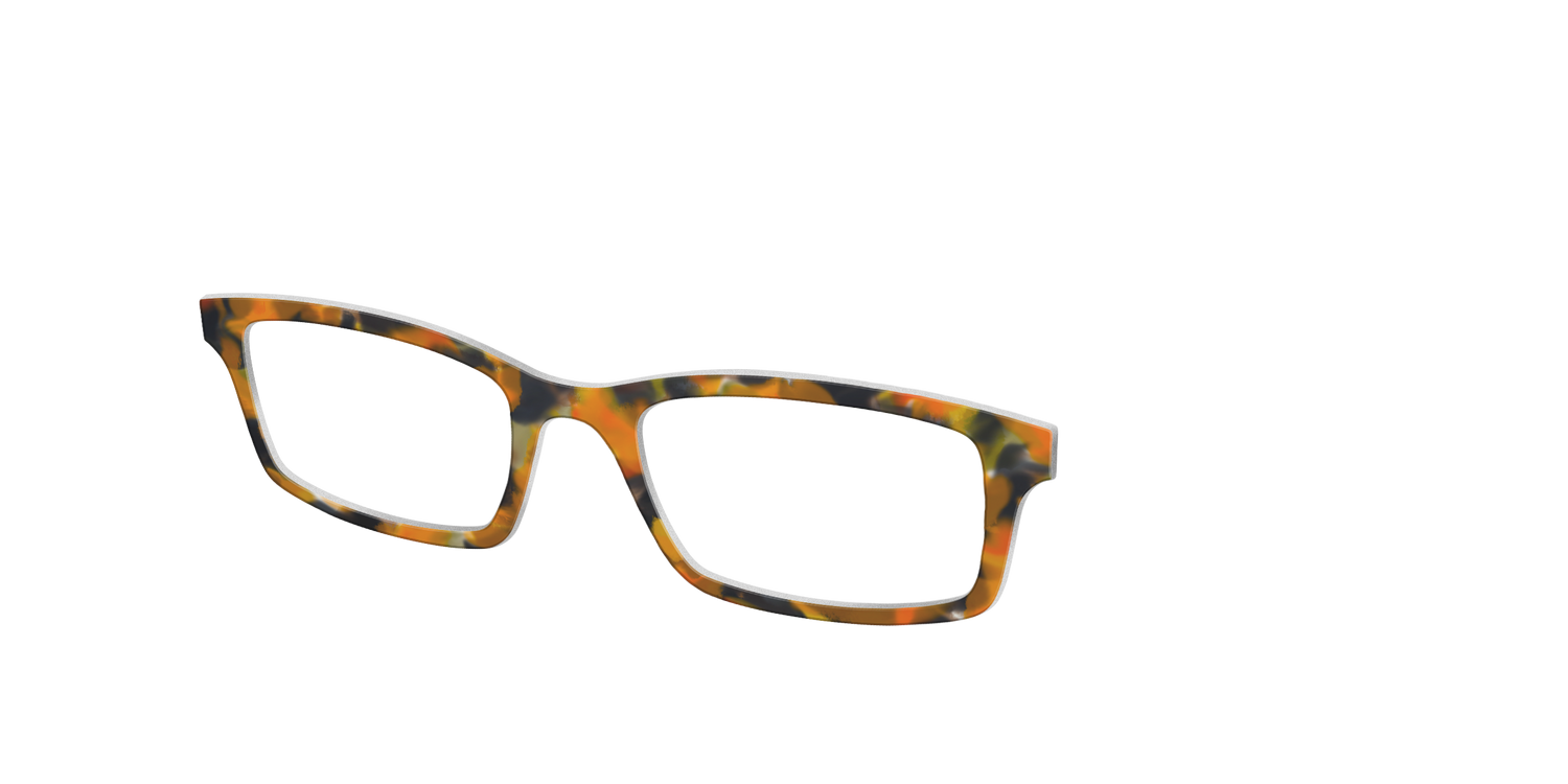 The Pumpkin Tortoise - Angle Top Image - Pair Eyewear