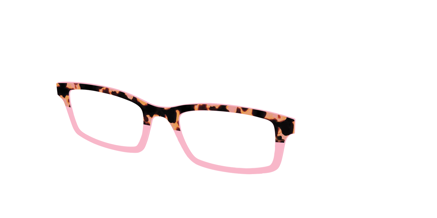 The Punch Tortoise Crystal Split - Angle Top Image - Pair Eyewear