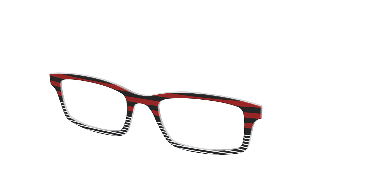 The Punk Stripes Split - Angle Top Image - Pair Eyewear