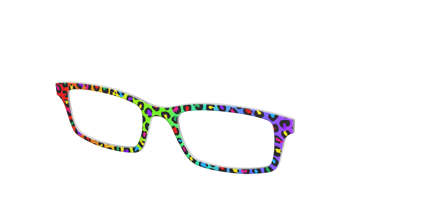 The Rainbow Cheetah - Angle Top Image - Pair Eyewear