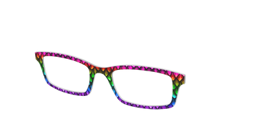 The Rainbow Dragon Scales - Angle Top Thumbnail - Pair Eyewear