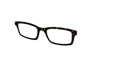 The Rainbow Foil Splatter - Angle Top Thumbnail - Pair Eyewear