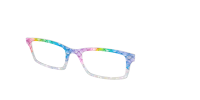 The Rainbow Pearl Scales Crystal - Angle Top Thumbnail - Pair Eyewear