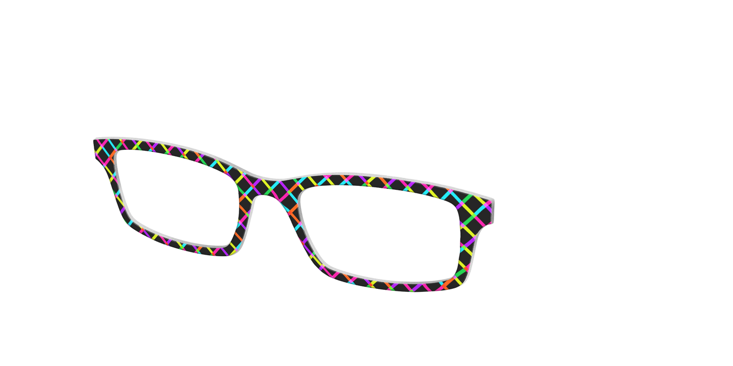 The Rainbow Windowpane - Angle Top Image - Pair Eyewear